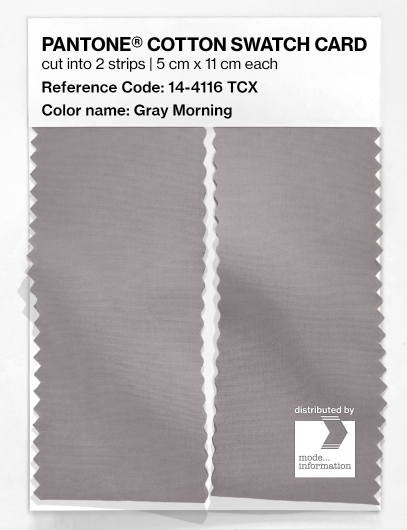 Artikelbild 2 des Artikels “PANTONE® COTTON SWATCH CARD 14-4116 TCX Gray Morning “