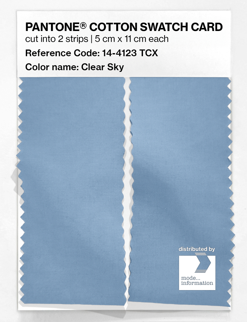 Artikelbild 2 des Artikels “PANTONE® COTTON SWATCH CARD 14-4123 TCX Clear Sky “