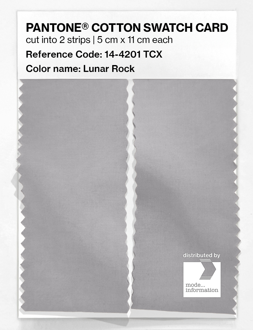 Product image 2 of the product “PANTONE® COTTON SWATCH CARD 14-4201 TCX Lunar Rock ”