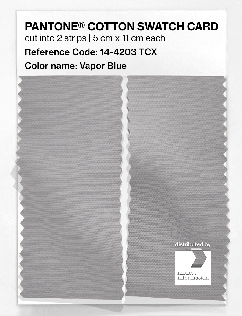 Product image 2 of the product “PANTONE® COTTON SWATCH CARD 14-4203 TCX Vapor Blue ”