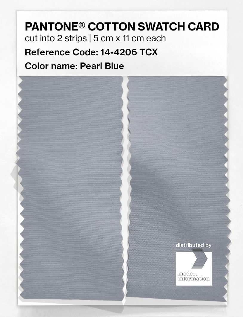 Product image 2 of the product “PANTONE® COTTON SWATCH CARD 14-4206 TCX Pearl Blue ”