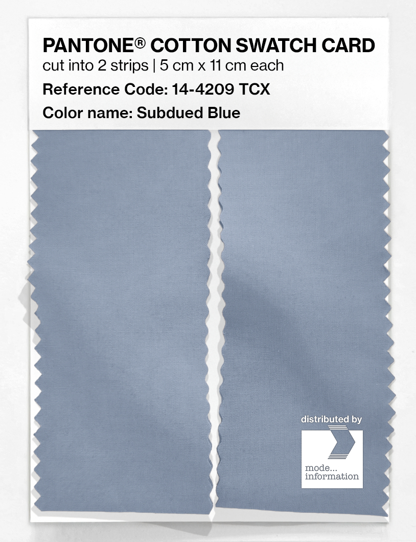Artikelbild 2 des Artikels “PANTONE® COTTON SWATCH CARD 14-4209 TCX Subdued Blue “