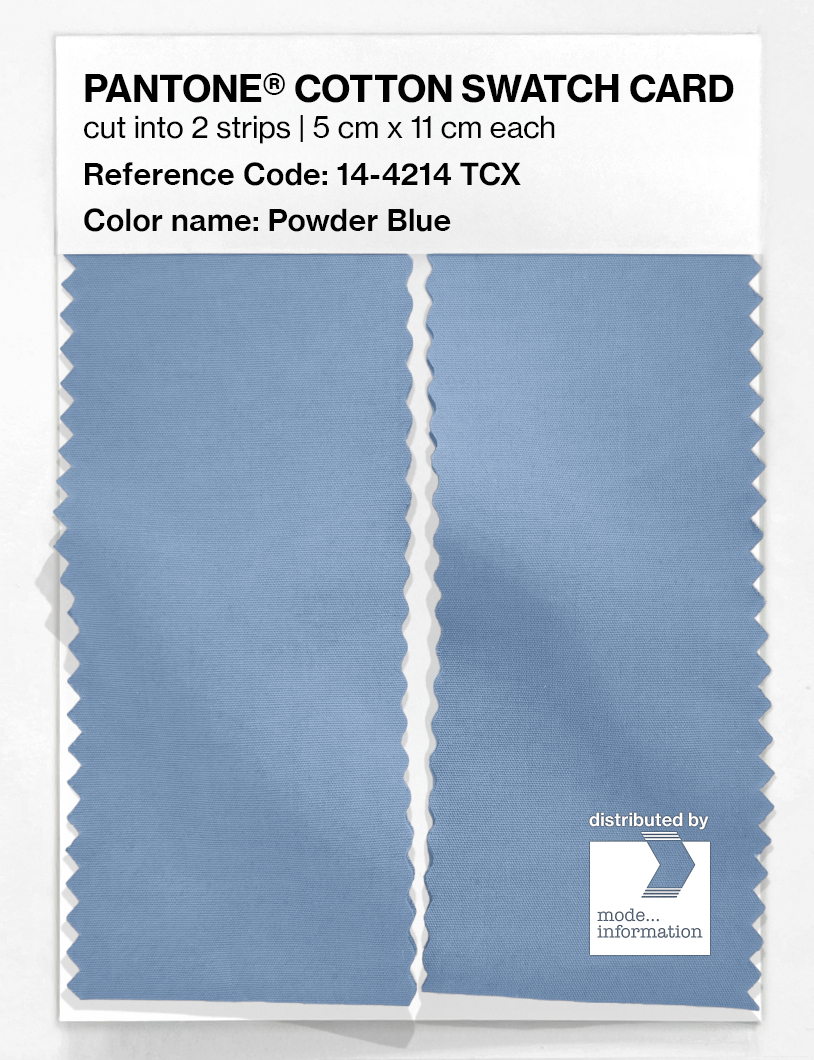 Artikelbild 2 des Artikels “PANTONE® COTTON SWATCH CARD 14-4214 TCX Powder Blue “