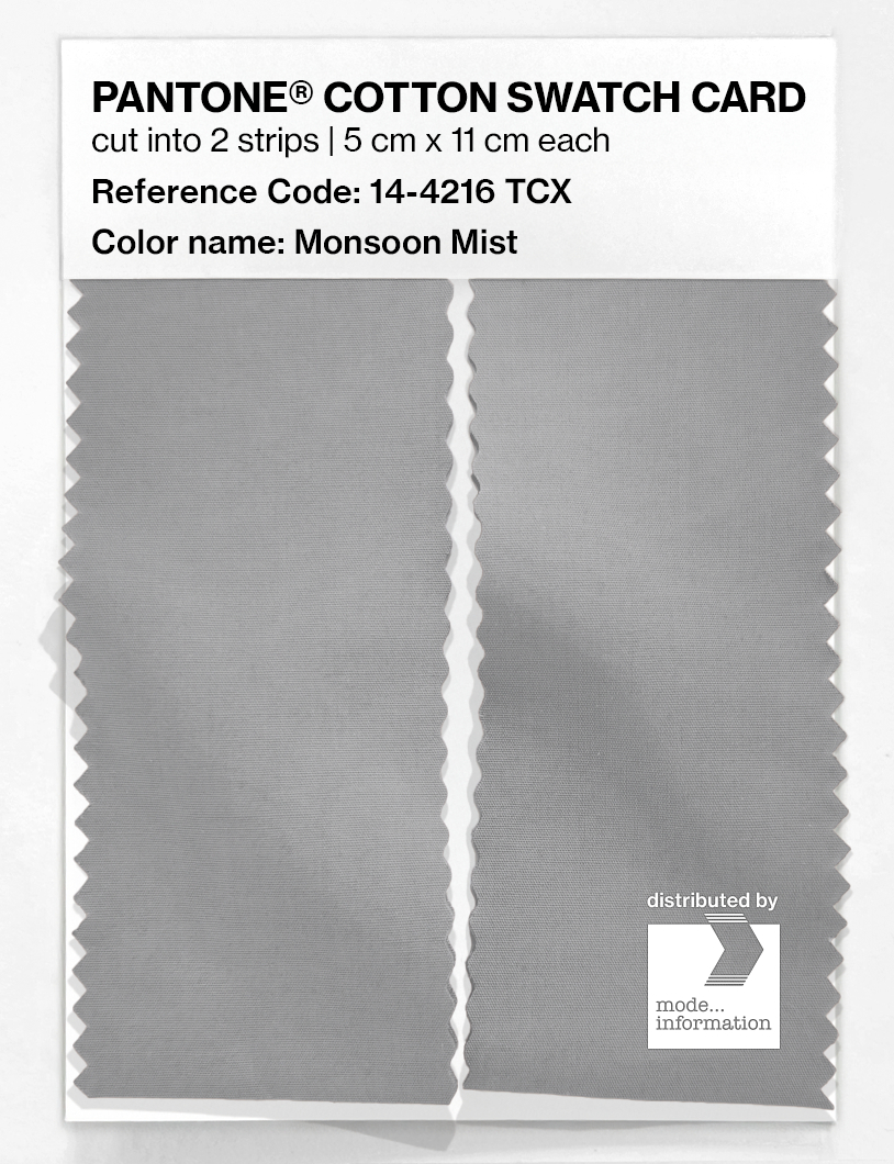 Artikelbild 2 des Artikels “PANTONE® COTTON SWATCH CARD 14-4216 TCX Monsoon Mist “