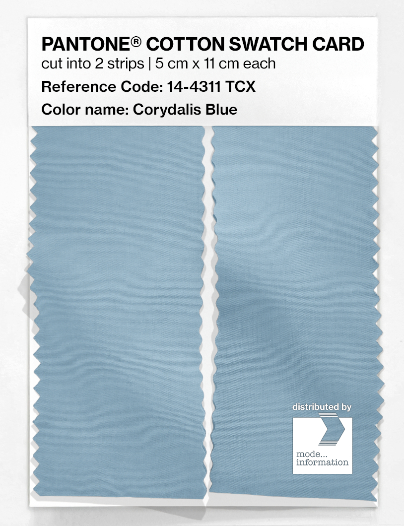 Artikelbild 2 des Artikels “PANTONE® COTTON SWATCH CARD 14-4311 TCX Corydalis Blue “