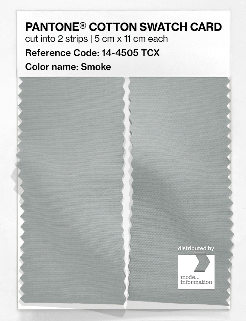 Product image 2 of the product “PANTONE® COTTON SWATCH CARD 14-4505 TCX Smoke ”