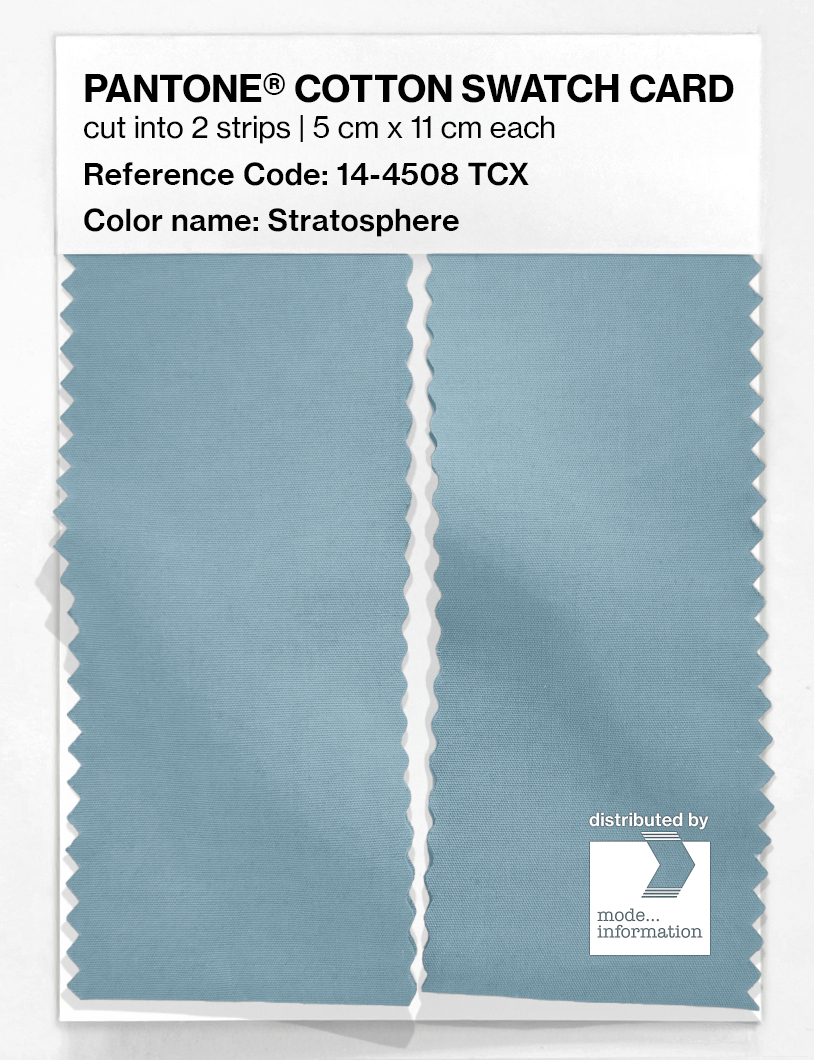 Product image 2 of the product “PANTONE® COTTON SWATCH CARD 14-4508 TCX Stratosphere ”