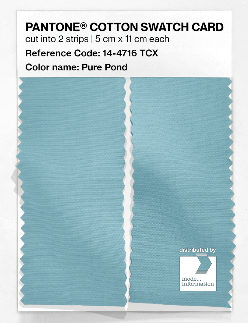 Artikelbild 2 des Artikels “PANTONE® COTTON SWATCH CARD 14-4716 TCX Pure Pond “