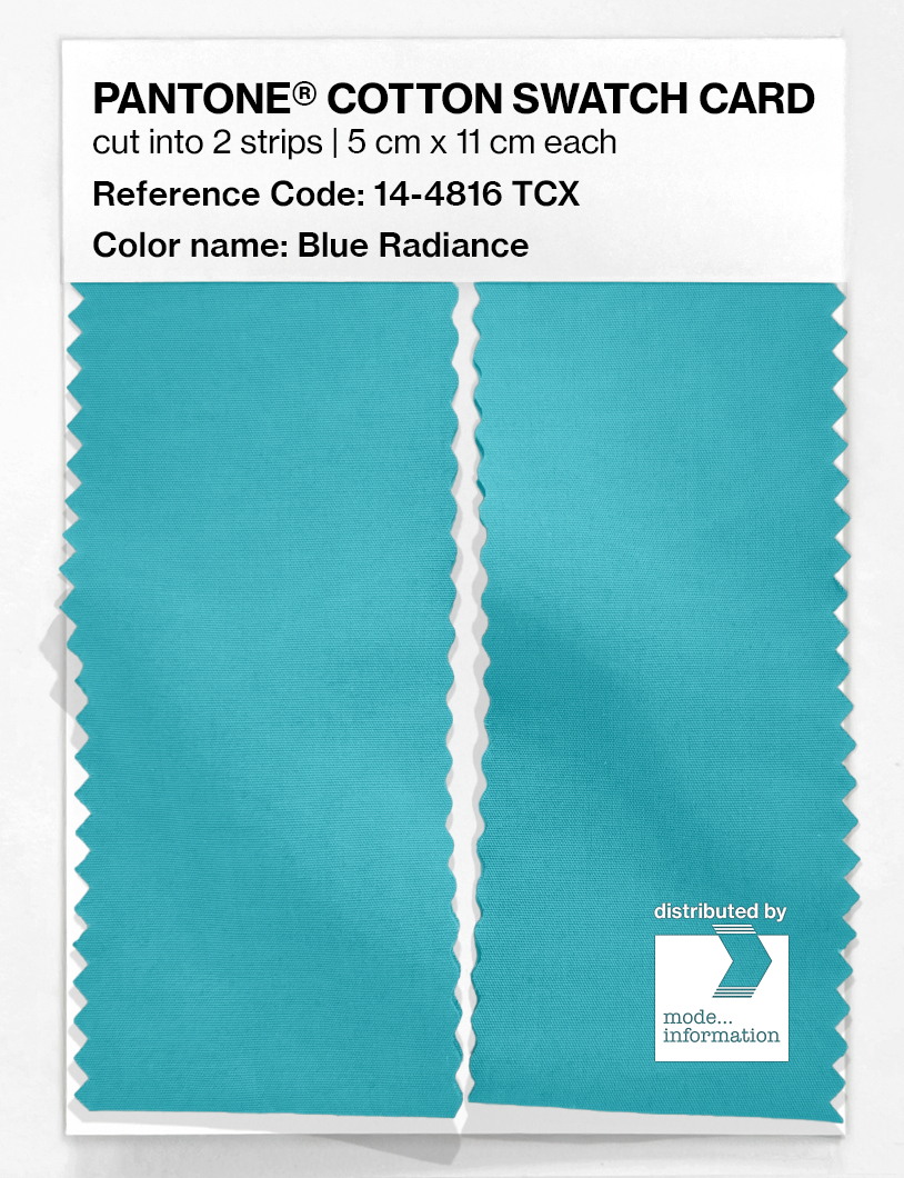 Product image 2 of the product “PANTONE® COTTON SWATCH CARD 14-4816 TCX Blue Radiance ”