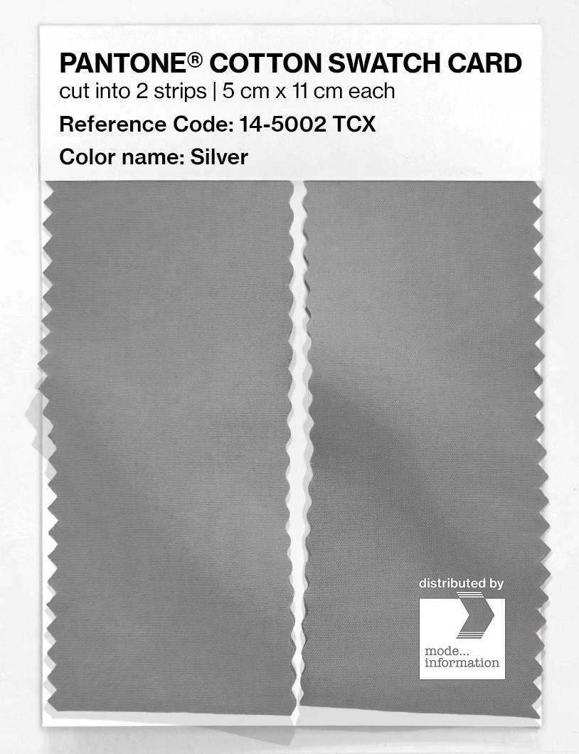 Artikelbild 2 des Artikels “PANTONE® COTTON SWATCH CARD 14-5002 TCX Silver “