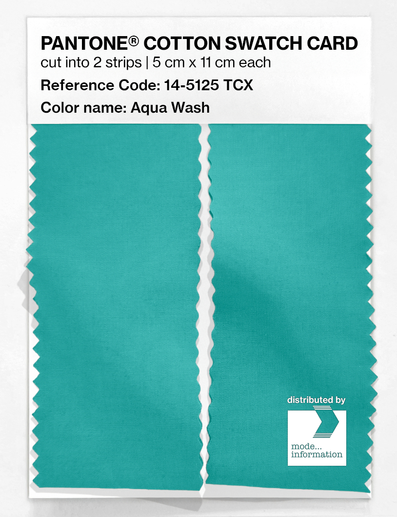 Artikelbild 2 des Artikels “PANTONE® COTTON SWATCH CARD 14-5125 TCX Aqua Wash “