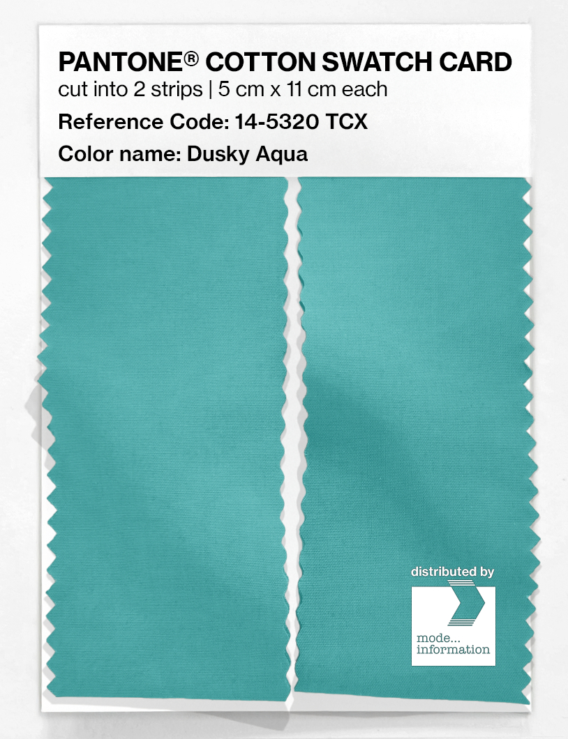 Artikelbild 2 des Artikels “PANTONE® COTTON SWATCH CARD 14-5320 TCX Dusky Aqua “