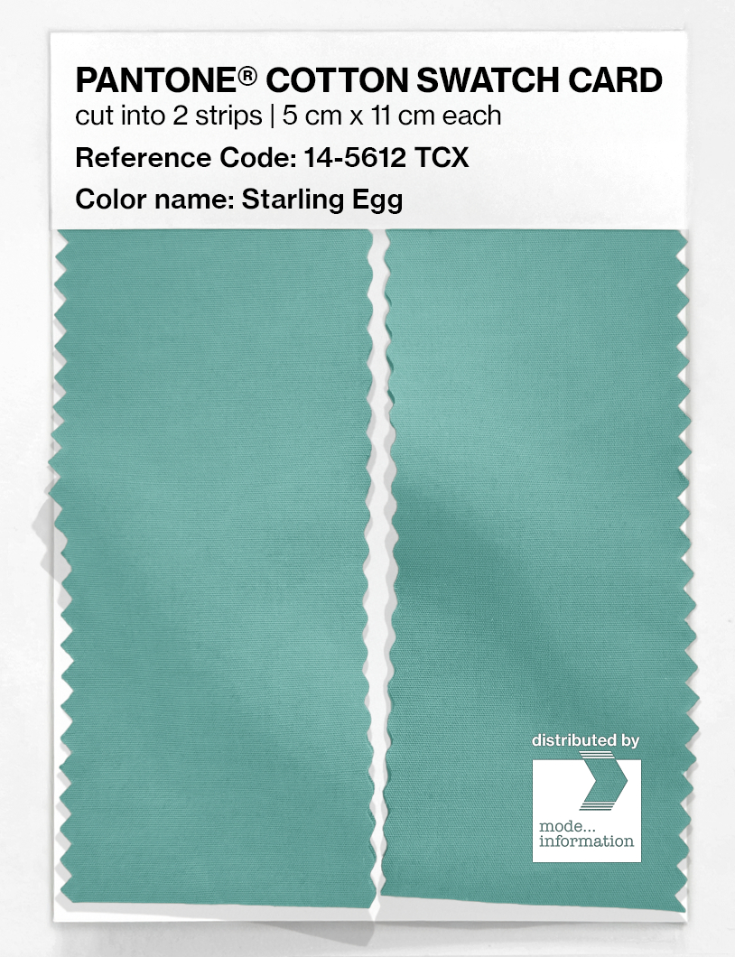 Artikelbild 2 des Artikels “PANTONE® COTTON SWATCH CARD 14-5612 TCX Starling Egg “