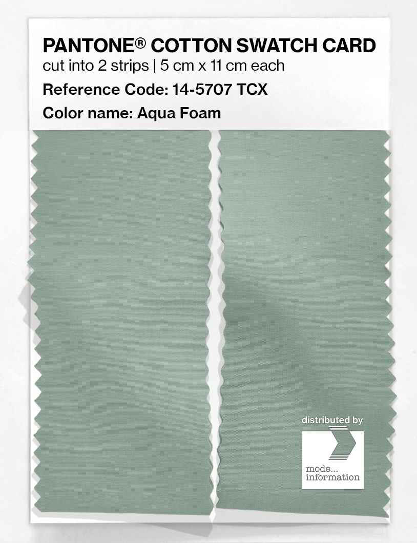 Artikelbild 2 des Artikels “PANTONE® COTTON SWATCH CARD 14-5707 TCX Aqua Foam “