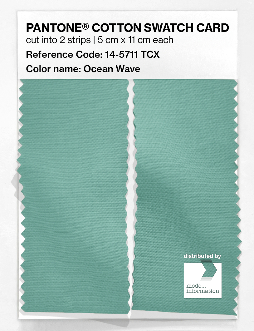 Artikelbild 2 des Artikels “PANTONE® COTTON SWATCH CARD 14-5711 TCX Ocean Wave “