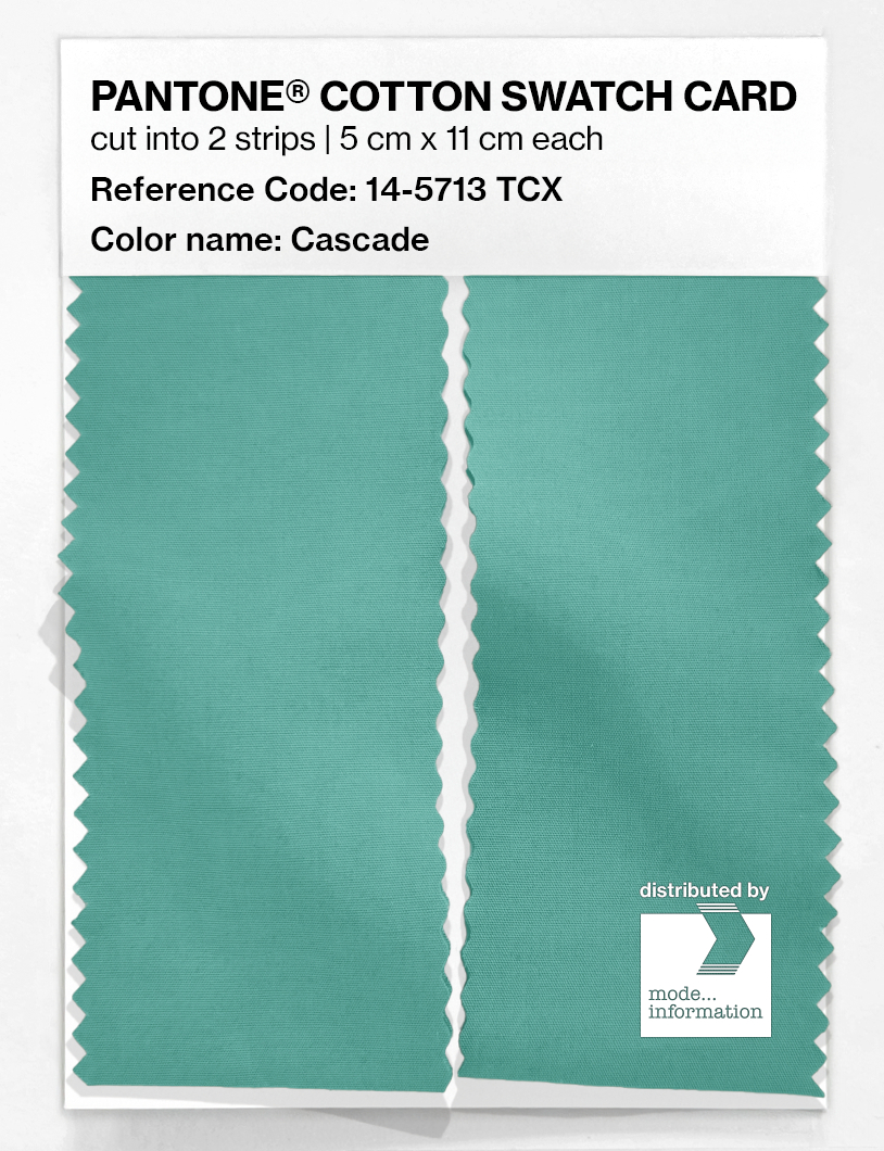 Artikelbild 2 des Artikels “PANTONE® COTTON SWATCH CARD 14-5713 TCX Cascade “