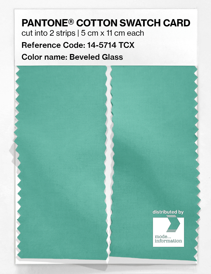 Artikelbild 2 des Artikels “PANTONE® COTTON SWATCH CARD 14-5714 TCX Beveled Glass “