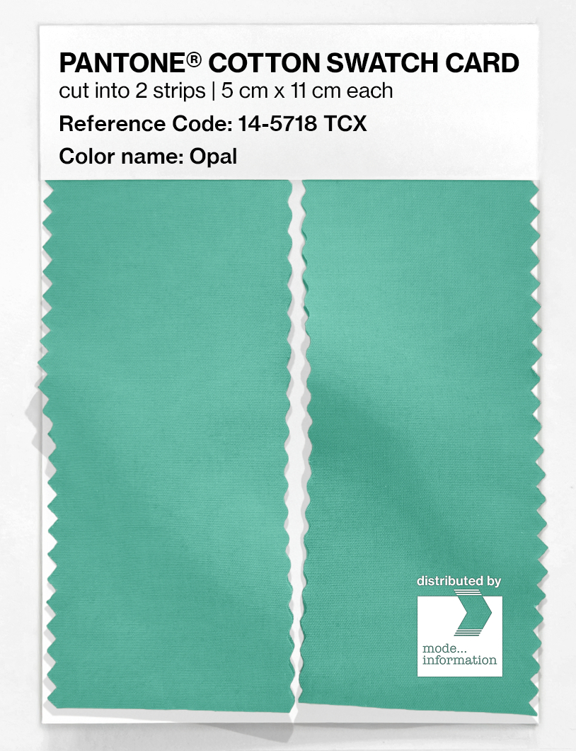 Artikelbild 2 des Artikels “PANTONE® COTTON SWATCH CARD 14-5718 TCX Opal “
