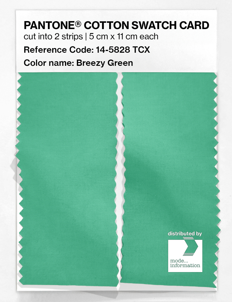Artikelbild 2 des Artikels “PANTONE® COTTON SWATCH CARD 14-5828 TCX Breezy Green “