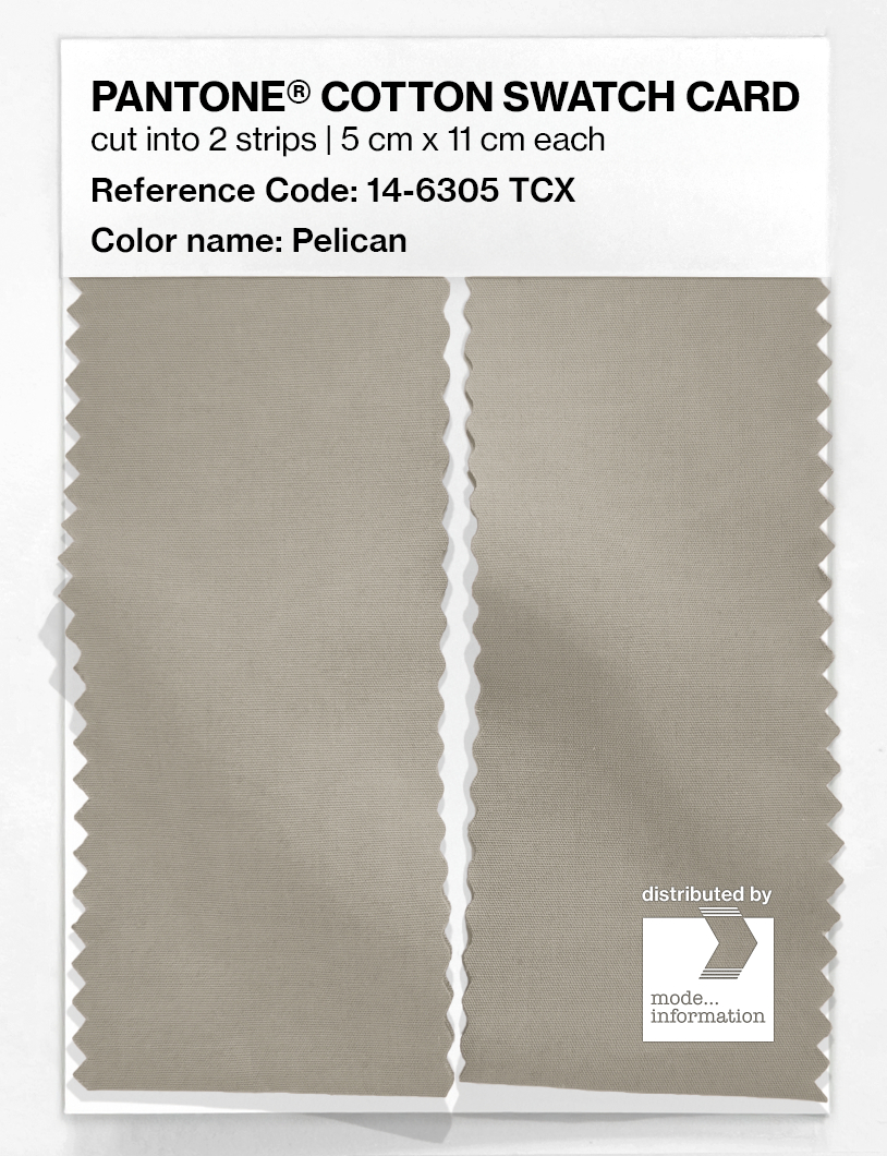 Product image 2 of the product “PANTONE® COTTON SWATCH CARD 14-6305 TCX Pelican ”