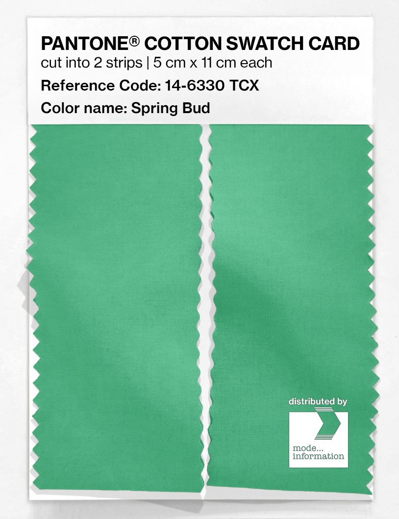 Product image 2 of the product “PANTONE® COTTON SWATCH CARD 14-6330 TCX Spring Bud ”