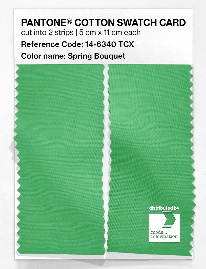 Product image 2 of the product “PANTONE® COTTON SWATCH CARD 14-6340 TCX Spring Bouquet ”