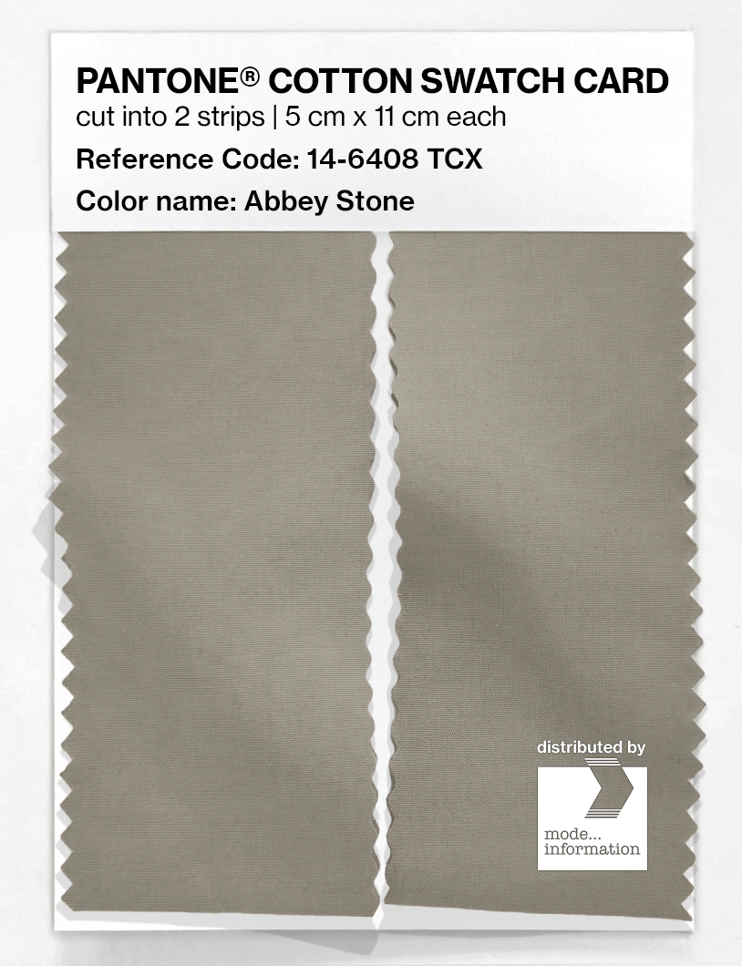 Artikelbild 2 des Artikels “PANTONE® COTTON SWATCH CARD 14-6408 TCX Abbey Stone “