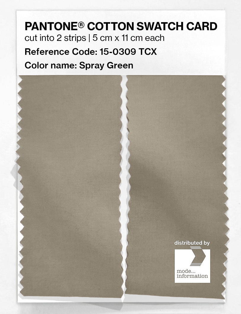 Artikelbild 2 des Artikels “PANTONE® COTTON SWATCH CARD 15-0309 TCX Spray Green “