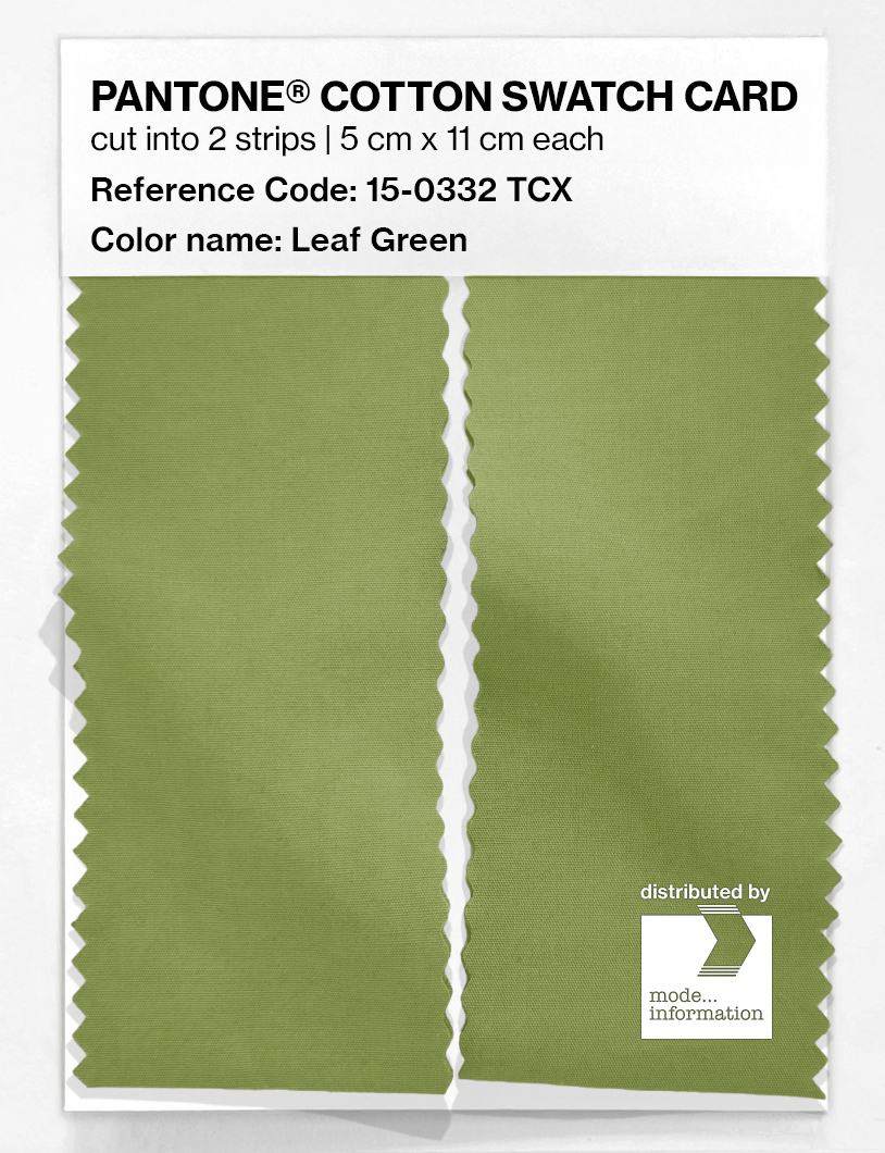 Artikelbild 2 des Artikels “PANTONE® COTTON SWATCH CARD 15-0332 TCX Leaf Green “