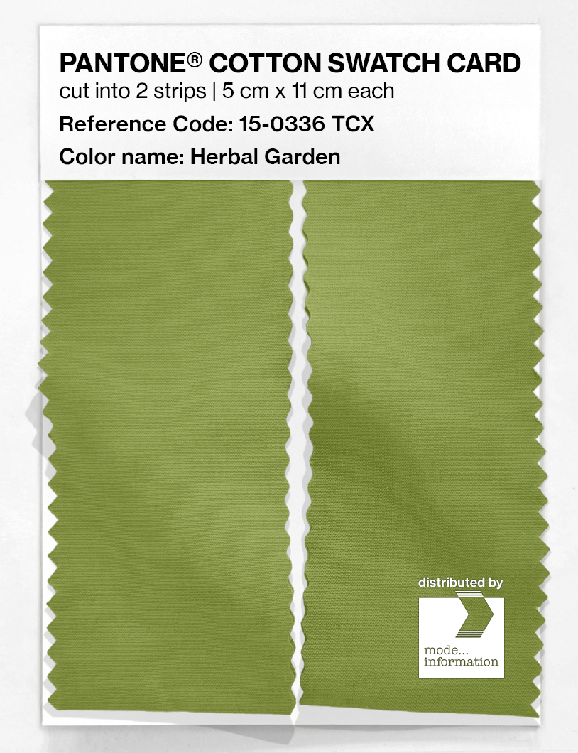 Artikelbild 2 des Artikels “PANTONE® COTTON SWATCH CARD 15-0336 TCX Herbal Garden “