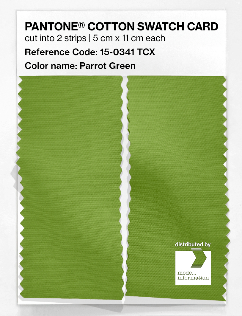 Artikelbild 2 des Artikels “PANTONE® COTTON SWATCH CARD 15-0341 TCX Parrot Green “