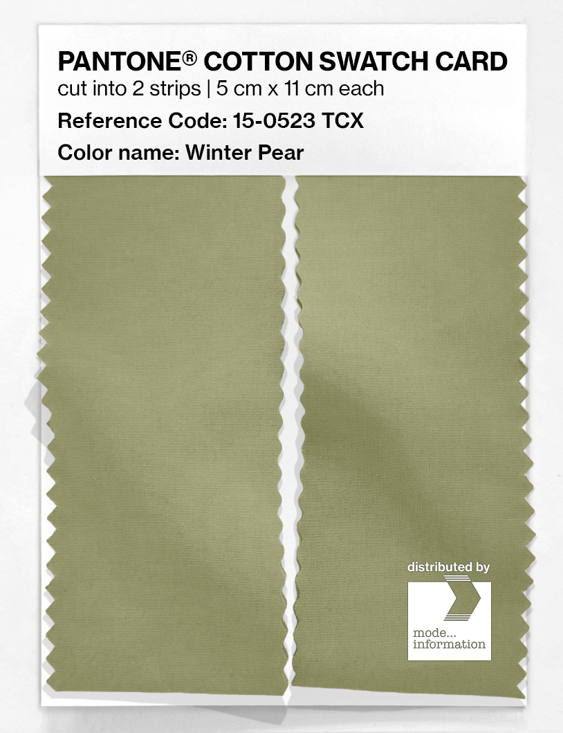 Product image 2 of the product “PANTONE® COTTON SWATCH CARD 15-0523 TCX Winter Pear ”