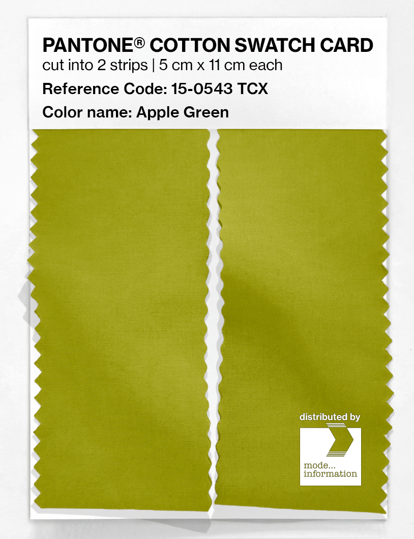 Artikelbild 2 des Artikels “PANTONE® COTTON SWATCH CARD 15-0543 TCX Apple Green “