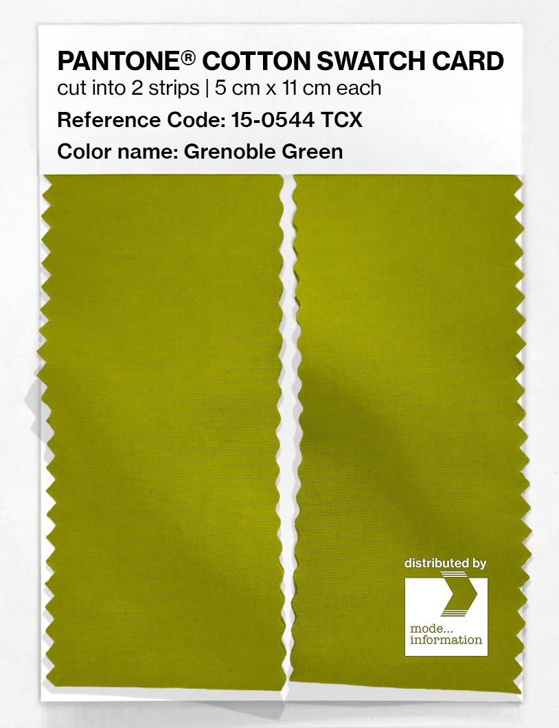 Product image 2 of the product “PANTONE® COTTON SWATCH CARD 15-0544 TCX Grenoble Green ”