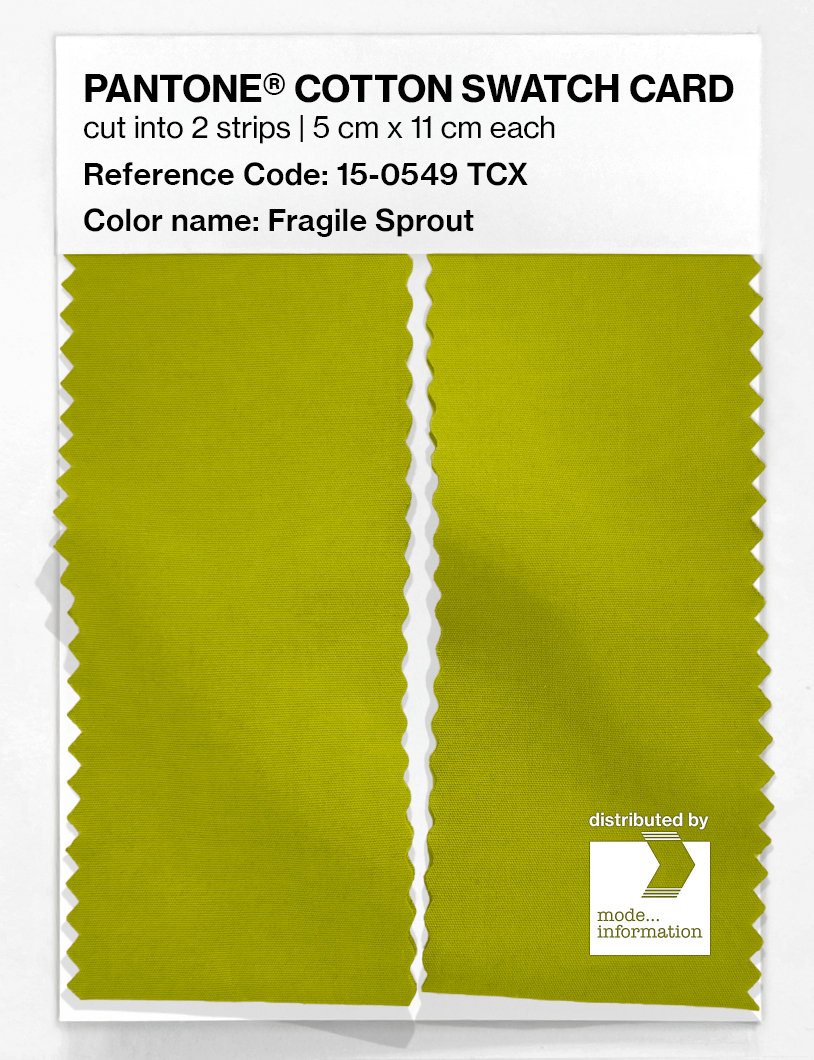 Artikelbild 2 des Artikels “PANTONE® COTTON SWATCH CARD 15-0549 TCX Fragile Sprout “