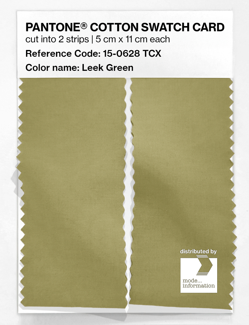 Artikelbild 2 des Artikels “PANTONE® COTTON SWATCH CARD 15-0628 TCX Leek Green “