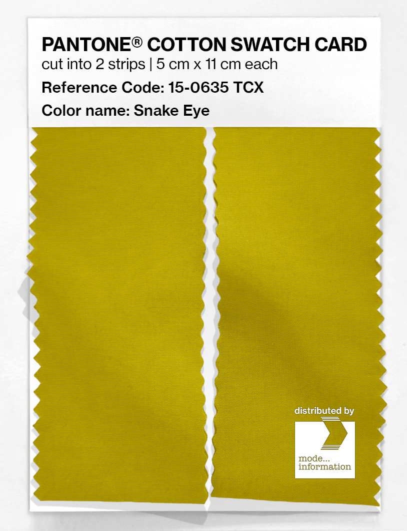 Artikelbild 2 des Artikels “PANTONE® COTTON SWATCH CARD 15-0635 TCX Snake Eye “