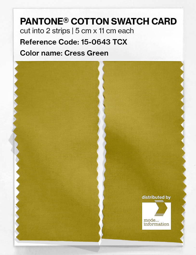 Artikelbild 2 des Artikels “PANTONE® COTTON SWATCH CARD 15-0643 TCX Cress Green “