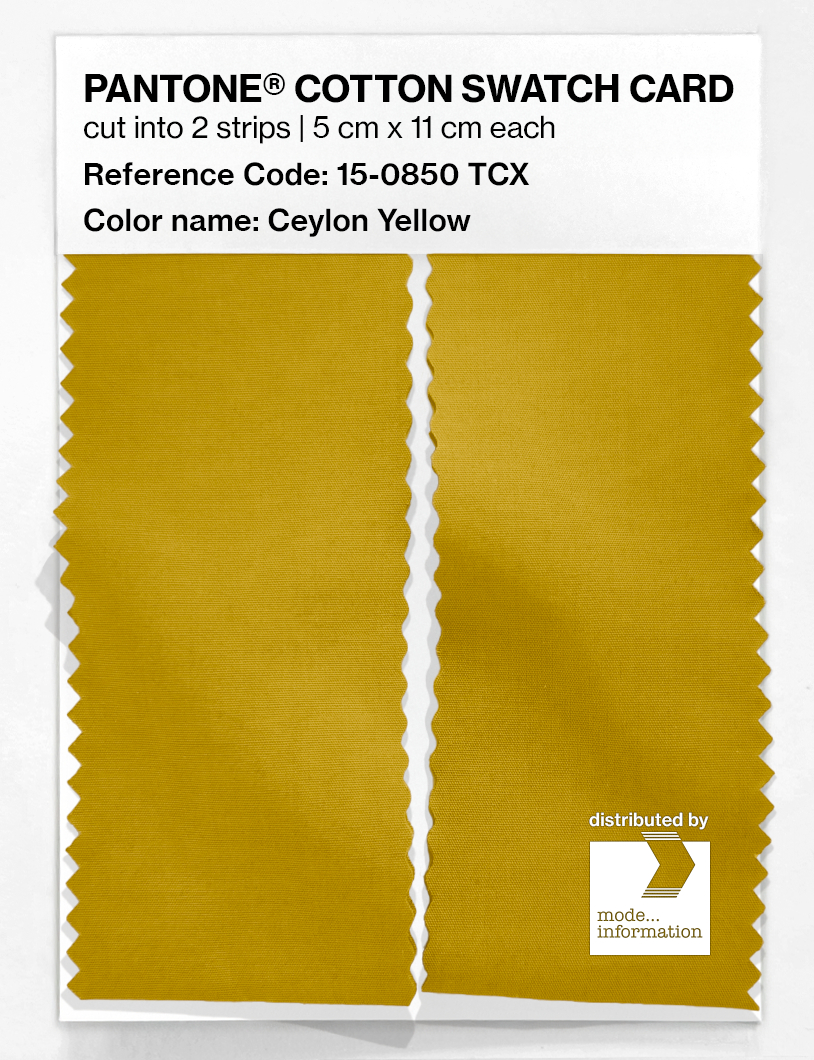 Artikelbild 2 des Artikels “PANTONE® COTTON SWATCH CARD 15-0850 TCX Ceylon Yellow “