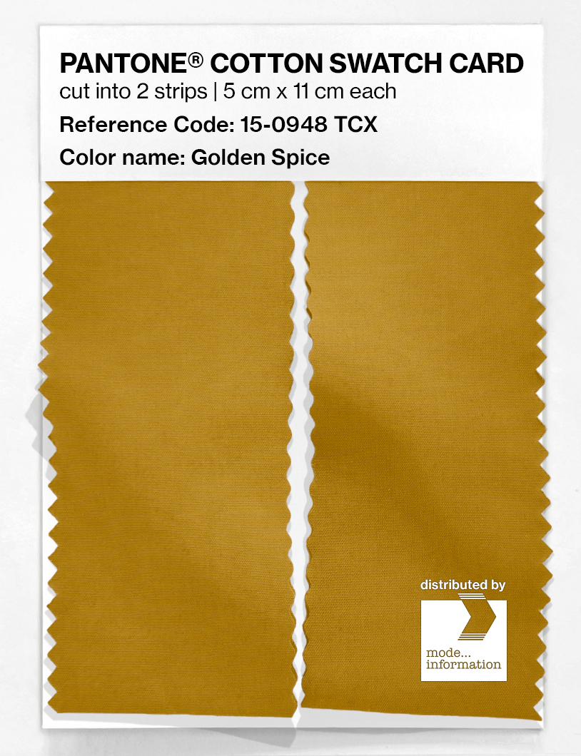 Artikelbild 2 des Artikels “PANTONE® COTTON SWATCH CARD 15-0948 TCX Golden Spice “