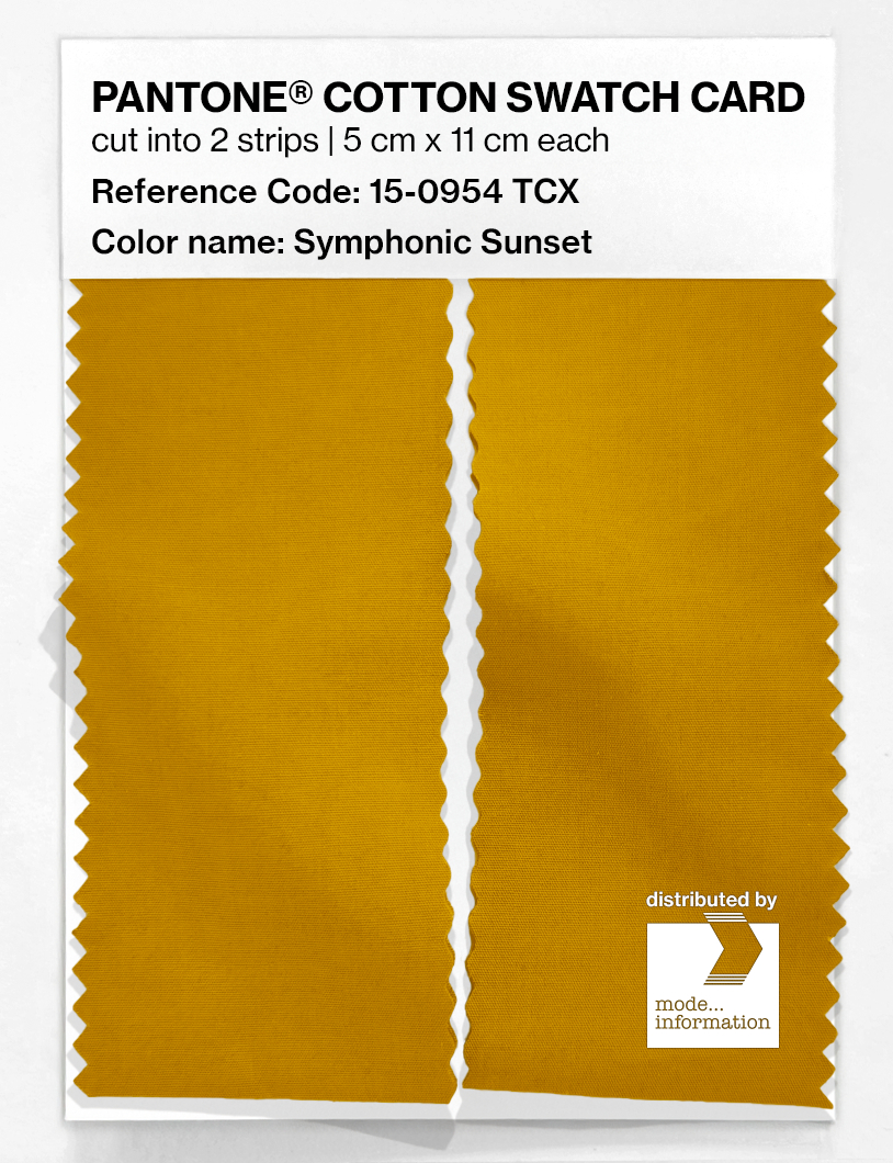Artikelbild 2 des Artikels “PANTONE® COTTON SWATCH CARD 15-0954 TCX Symphonic Sunset “