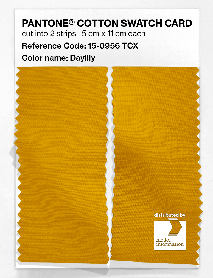 Artikelbild 2 des Artikels “PANTONE® COTTON SWATCH CARD 15-0956 TCX Daylily “