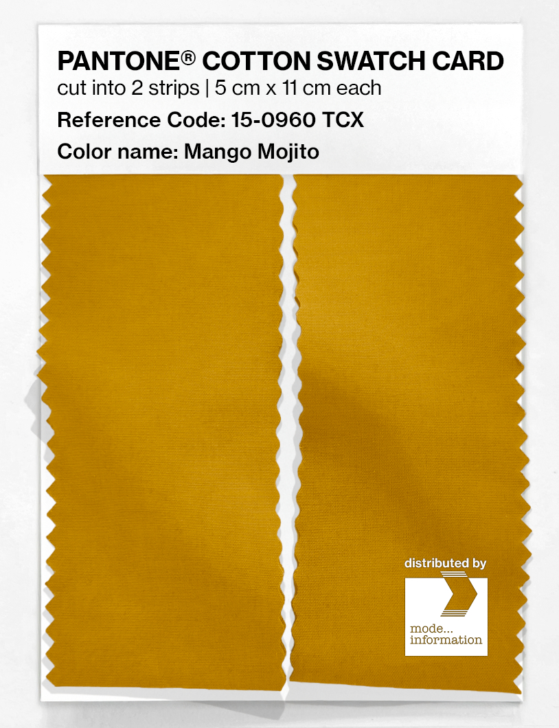 Artikelbild 2 des Artikels “PANTONE® COTTON SWATCH CARD 15-0960 TCX Mango Mojito “