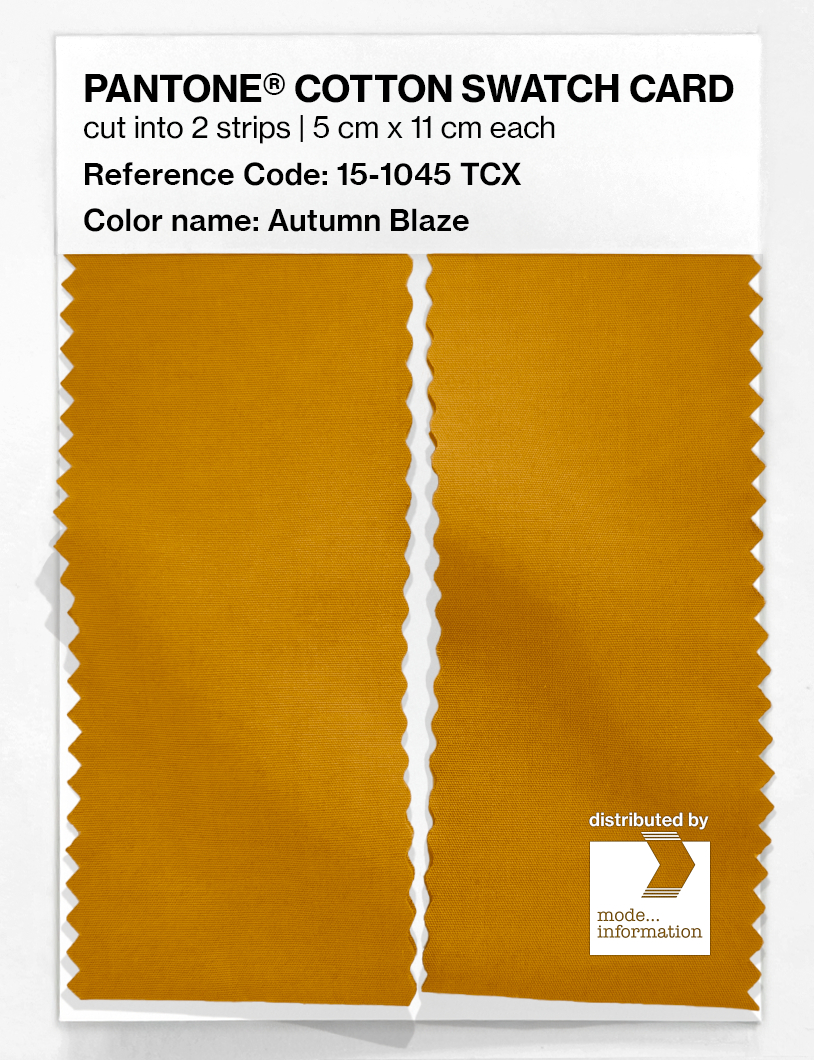 Artikelbild 2 des Artikels “PANTONE® COTTON SWATCH CARD 15-1045 TCX Autumn Blaze “