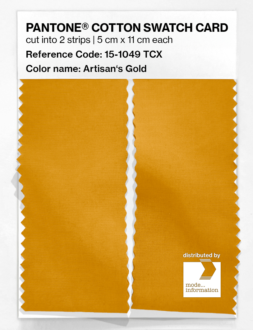 Artikelbild 2 des Artikels “PANTONE® COTTON SWATCH CARD 15-1049 TCX Artisan's Gold “