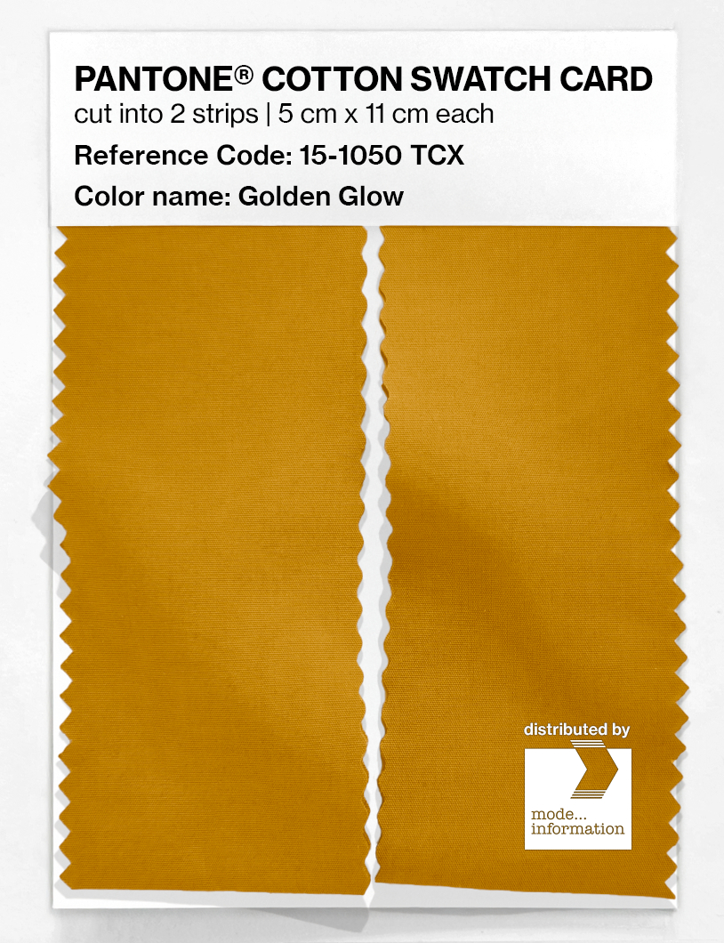 Artikelbild 2 des Artikels “PANTONE® COTTON SWATCH CARD 15-1050 TCX Golden Glow “