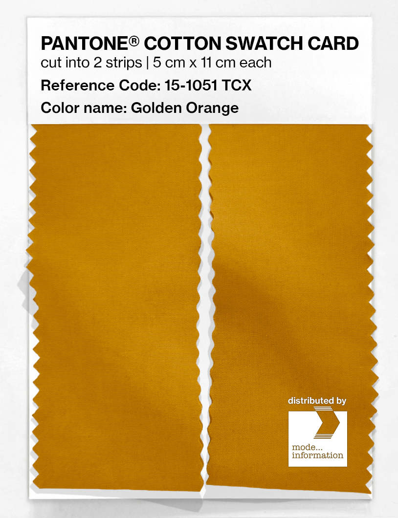 Artikelbild 2 des Artikels “PANTONE® COTTON SWATCH CARD 15-1051 TCX Golden Orange “