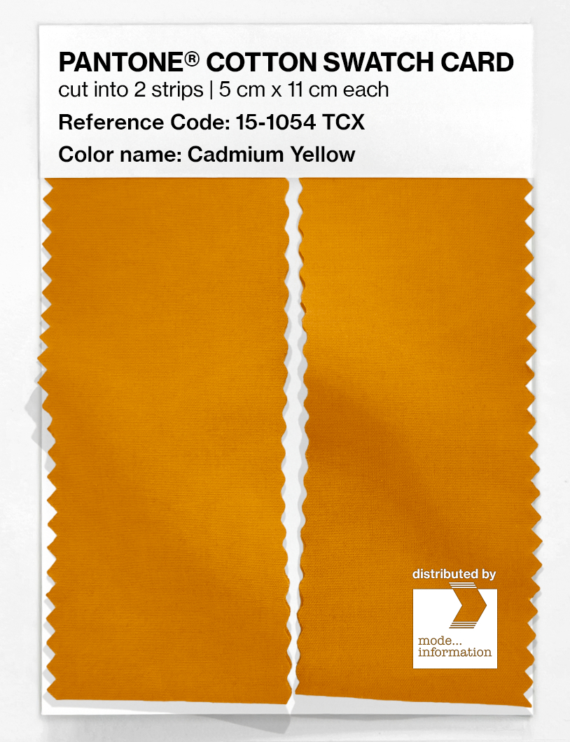 Artikelbild 2 des Artikels “PANTONE® COTTON SWATCH CARD 15-1054 TCX Cadmium Yellow “
