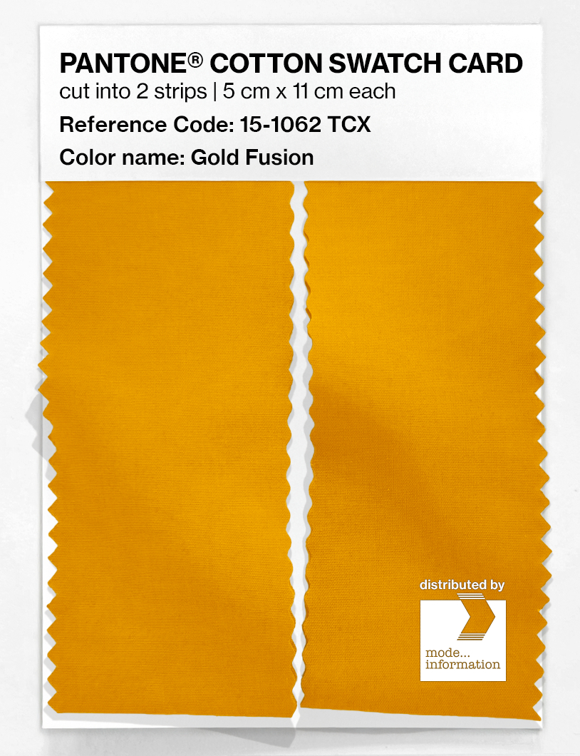 Artikelbild 2 des Artikels “PANTONE® COTTON SWATCH CARD 15-1062 TCX Gold Fusion “