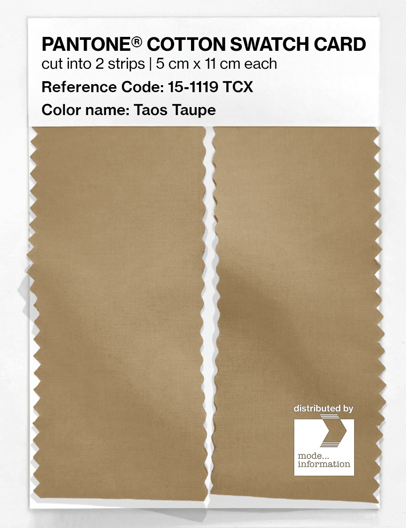 Artikelbild 2 des Artikels “PANTONE® COTTON SWATCH CARD 15-1119 TCX Taos Taupe “